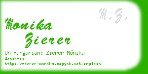 monika zierer business card