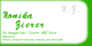 monika zierer business card